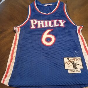 Philadelphial Philly #6 Vintage Throwback Jersey by Throwbacks Blacktop Size 6